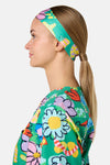 Gorman NZ - Floral Pop Scrub Headband - green