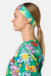 Gorman NZ - Floral Pop Scrub Headband - green