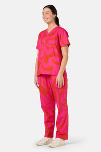 Gorman NZ - Wavelength Scrub Set - pink
