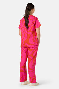 Gorman NZ - Wavelength Scrub Set - pink