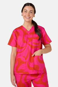 Gorman NZ - Wavelength Scrub Set - pink