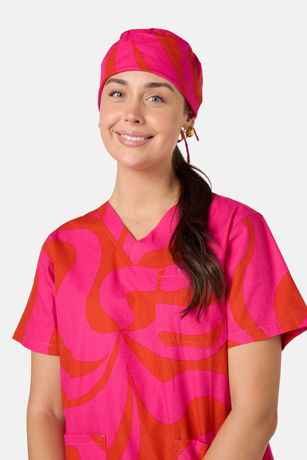 Gorman NZ - Wavelength Scrub Hat - pink