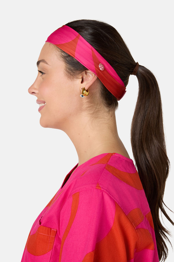 Gorman NZ - Wavelength Scrub Headband - pink