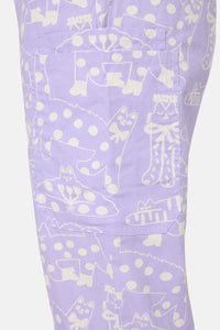 Gorman NZ - Lilac Cat Scrub Set - lilac