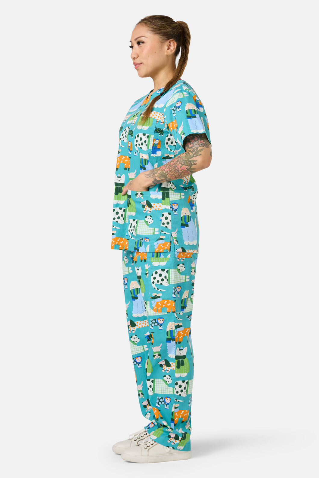 Gorman NZ - Sweater Dogs Scrub Set - multi