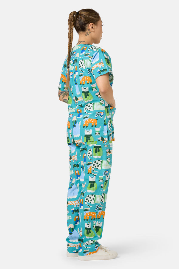 Gorman NZ - Sweater Dogs Scrub Set - multi