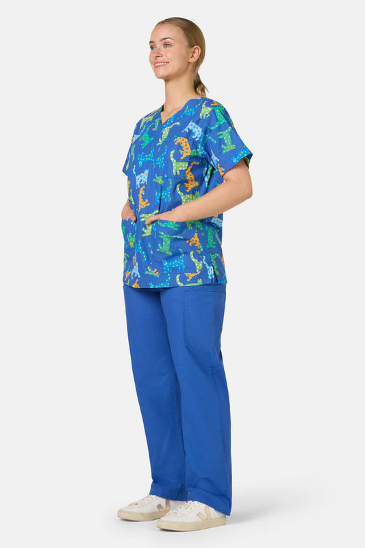 Gorman NZ - Spotty Cats Mixed Scrub Set - navy