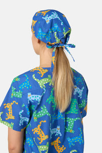 Gorman NZ - Spotty Cats Scrub Hat - navy