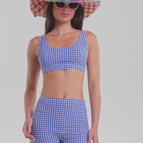 Gorman NZ - Gingham Bikini Bottom - blue