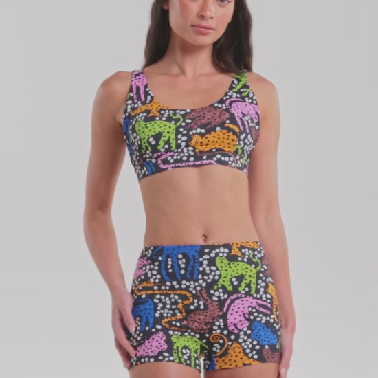 Gorman NZ - Right Meow Bikini Bottom - print