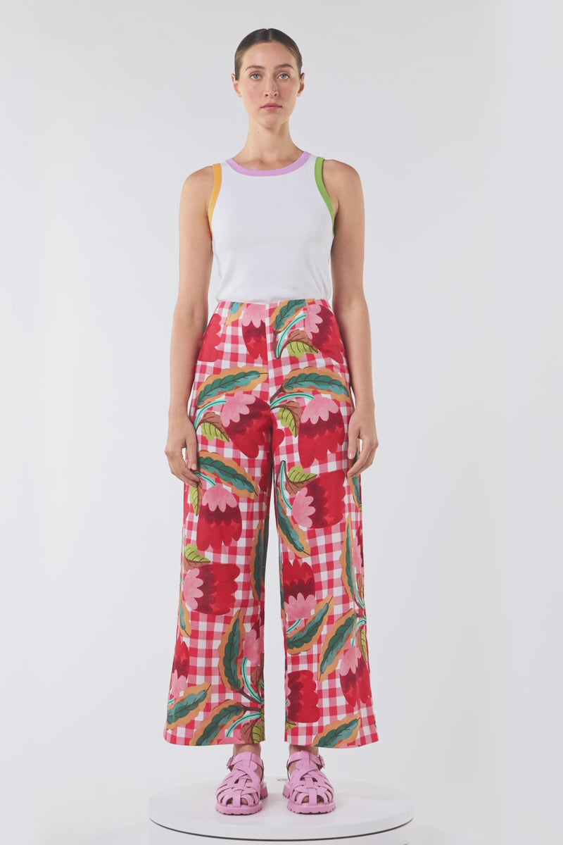 Gorman NZ - Little Things Gingham Pant - print