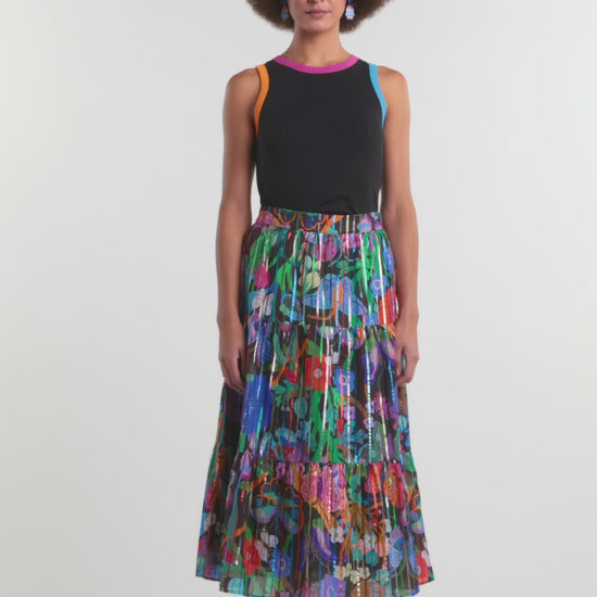 Gorman NZ - Mariposa Glitter Party Skirt - print