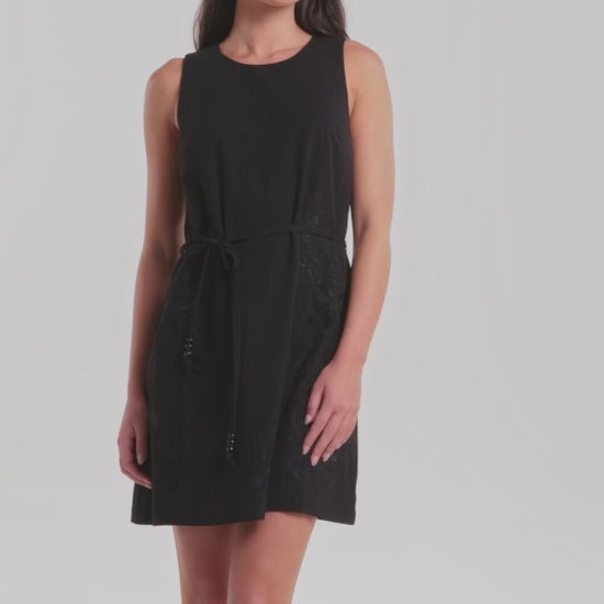 Gorman NZ - Annie Anglaise Mini Dress - black