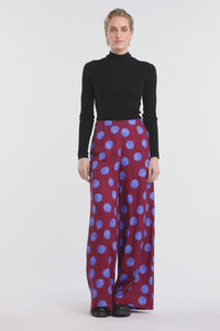 Gorman NZ - On The Dot Wide Pants - wine