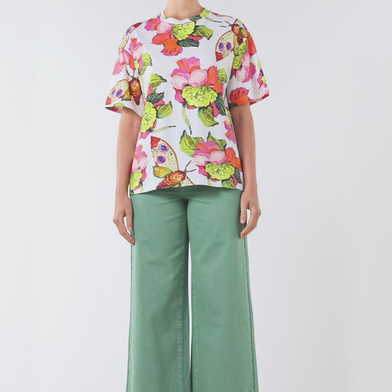 Gorman NZ - Elara Yardage Oversized Tee - print