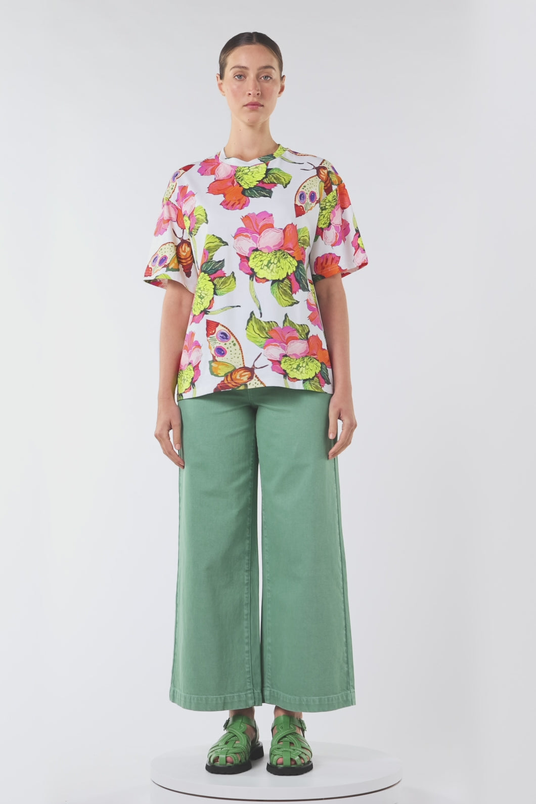 Gorman NZ - Elara Yardage Oversized Tee - print