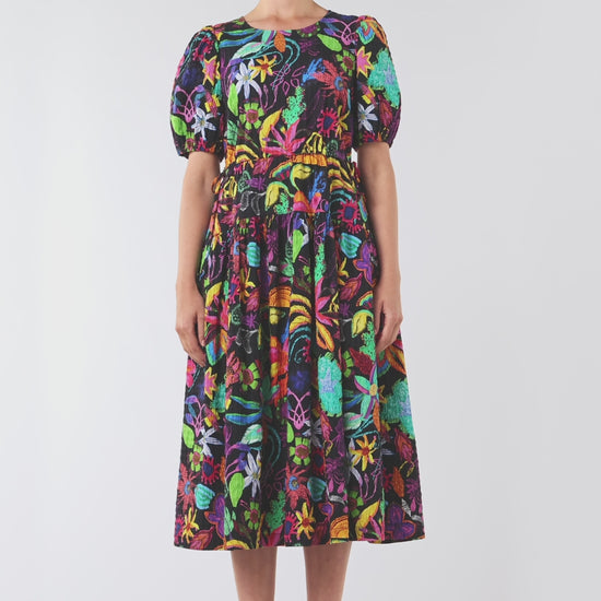 Gorman NZ - Papaya Palm Tiered Dress - print