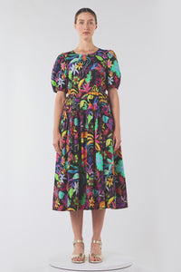 Gorman NZ - Papaya Palm Tiered Dress - print