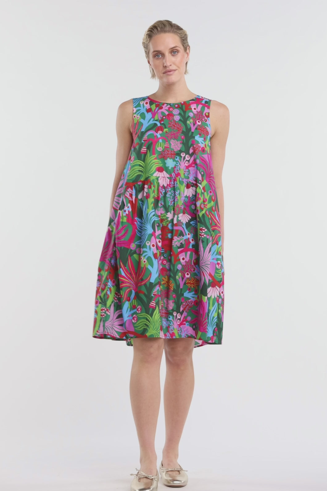 Gorman NZ - Wild Garden Dahlia Dress - print