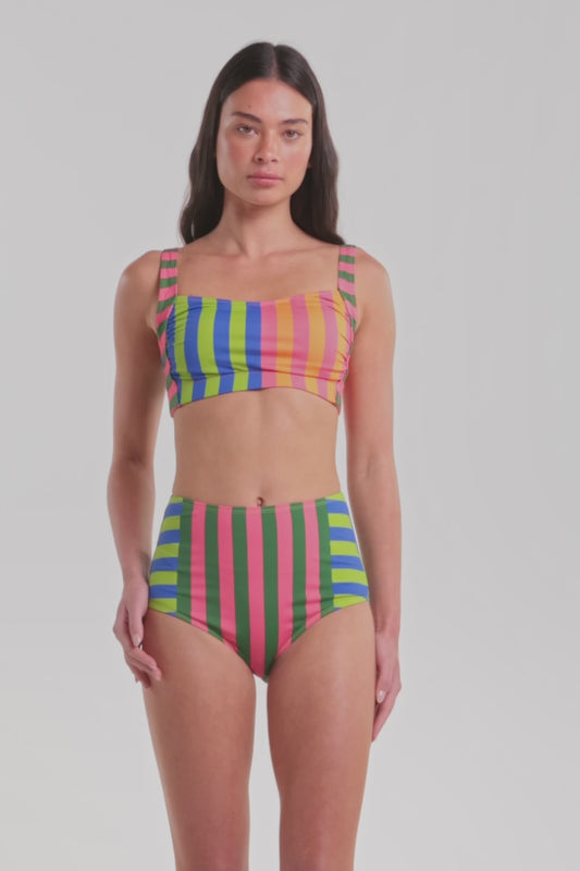 Gorman NZ - Poetry Stripe Bikini Bottom - stripe