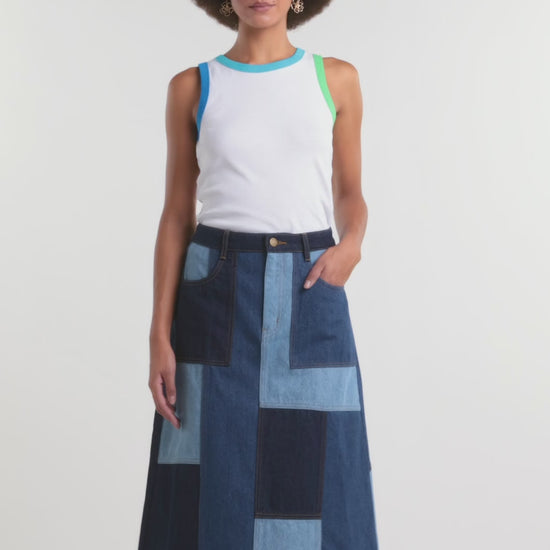 Gorman NZ - Puzzle Denim Skirt - denim