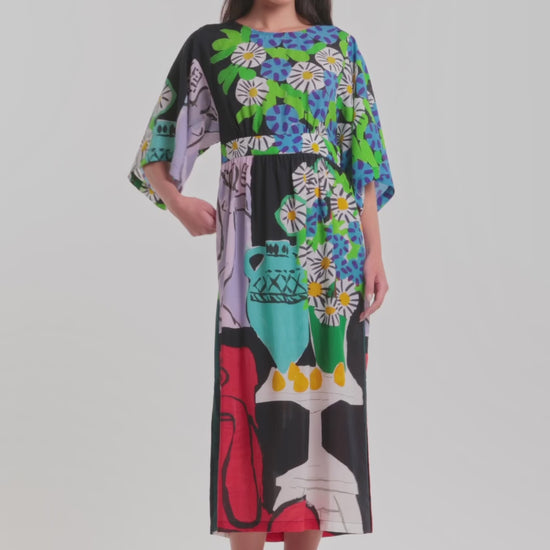 Gorman NZ - Daisies Scarf Midi Dress - print