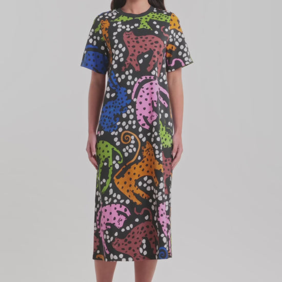 Gorman NZ - Right Meow Tee Dress - print