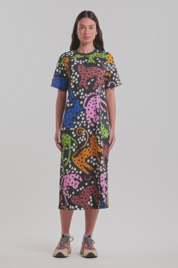 Gorman NZ - Right Meow Tee Dress - print