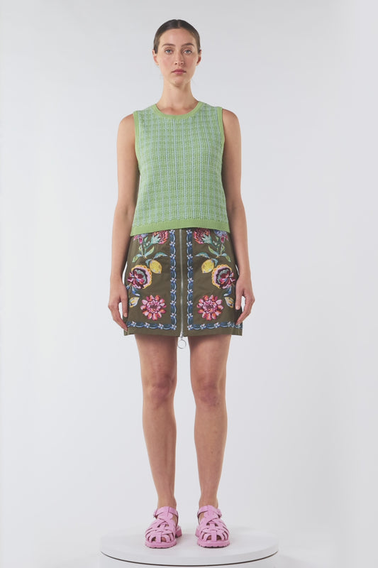 Gorman NZ - At The Garden Knit Tank - green
