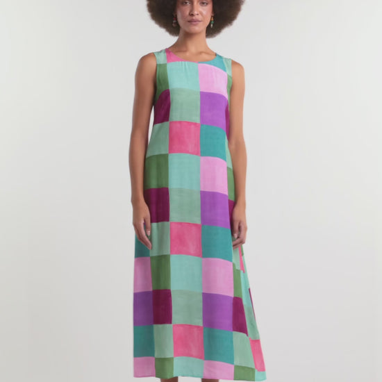 Gorman NZ - Sunspill Check Party Dress - print