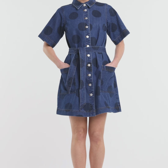 Gorman NZ - On The Dot Denim Dress - denim