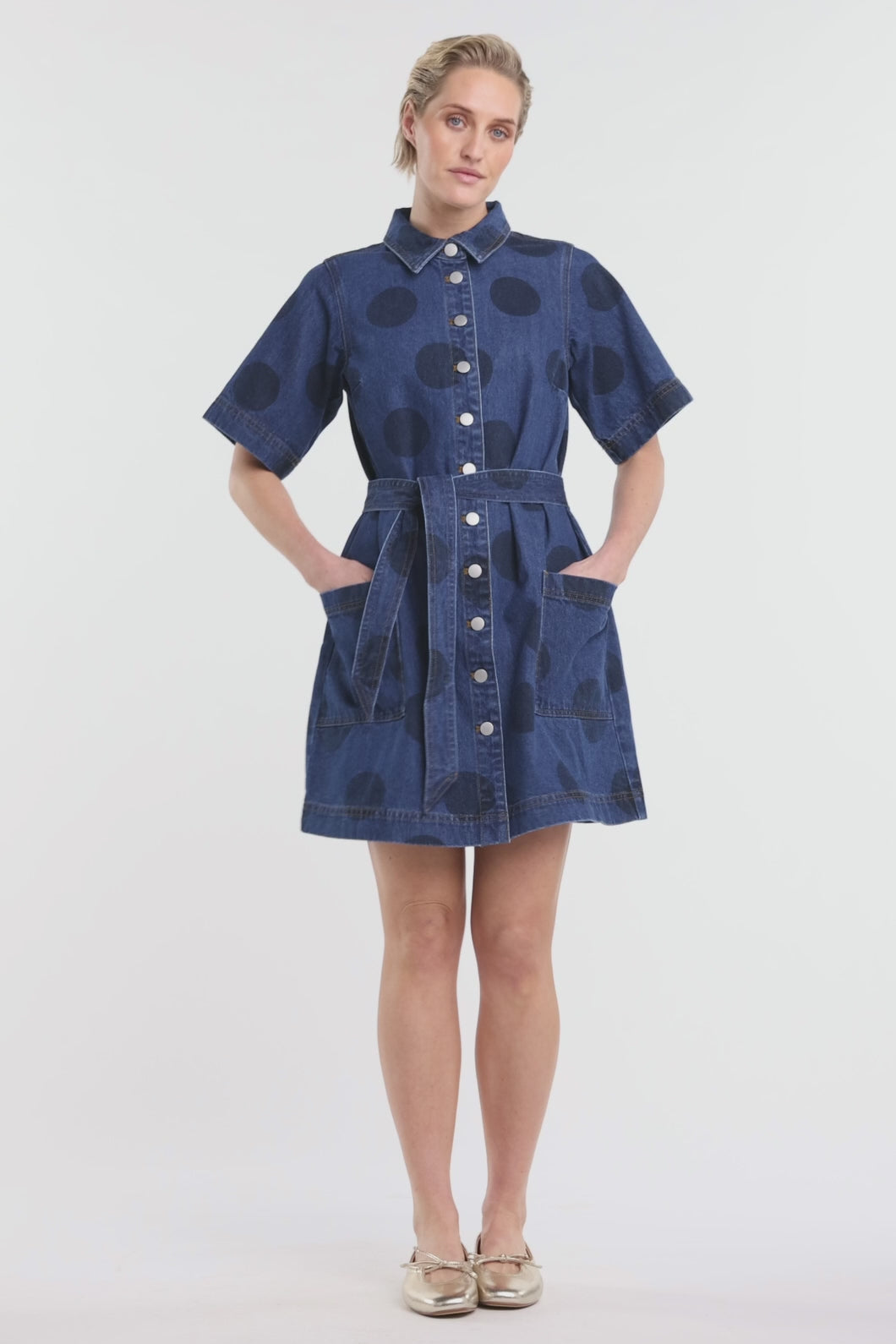 Gorman NZ - On The Dot Denim Dress - denim