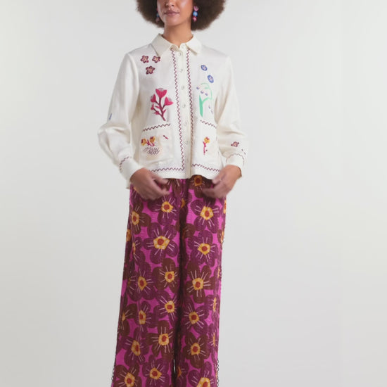 Gorman NZ - Sanctuary Embroidered Shirt - cream