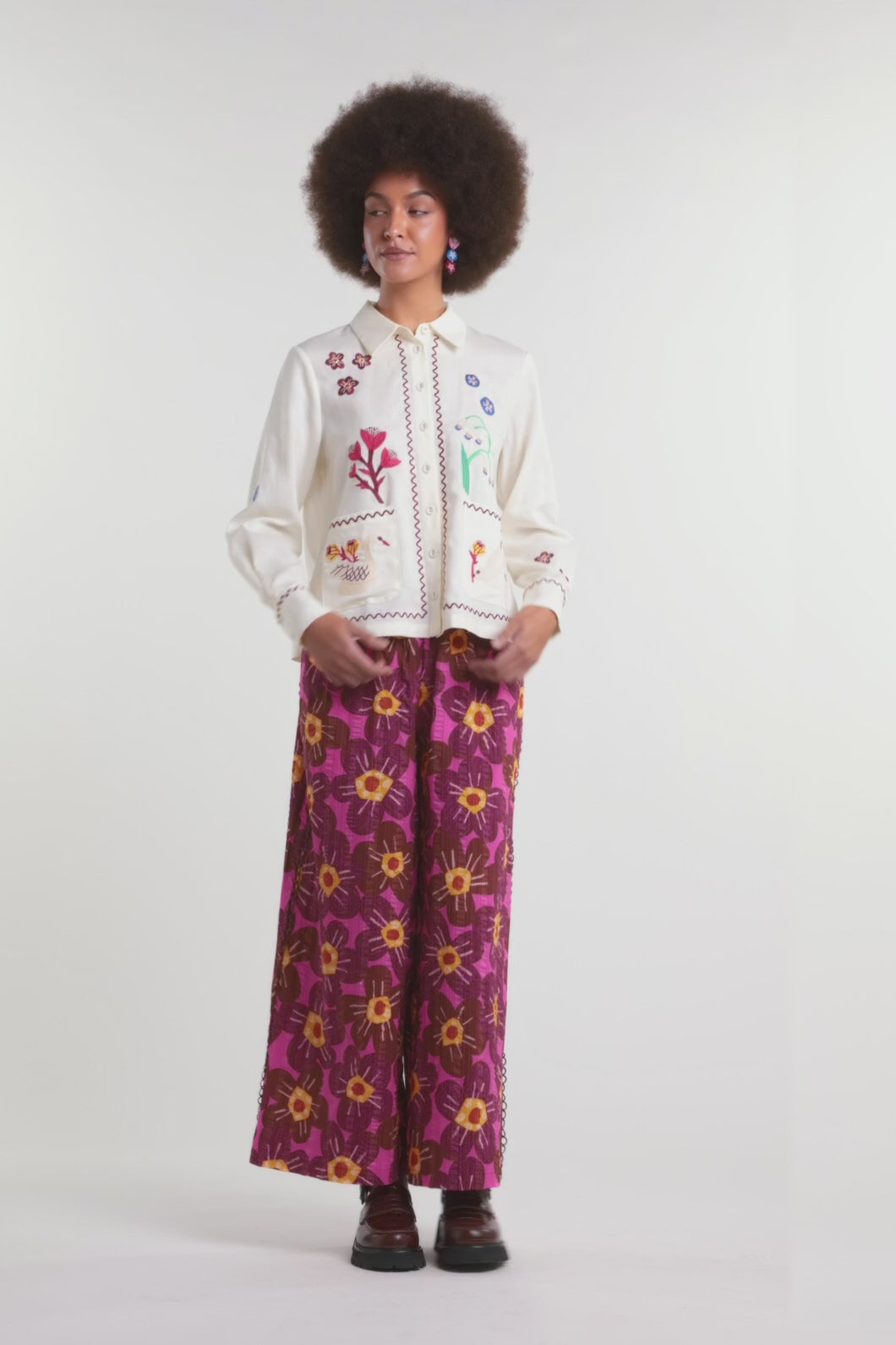 Gorman NZ - Sanctuary Embroidered Shirt - cream