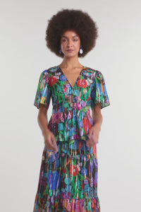 Gorman NZ - Mariposa Glitter Party Top - print
