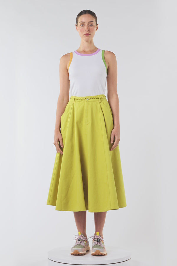 Gorman NZ - Olive Garden Denim Skirt - olive
