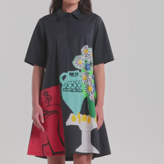 Gorman NZ - Daisies Cotton Shirt Dress - print