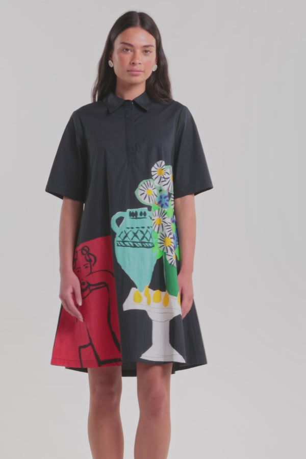 Gorman NZ - Daisies Cotton Shirt Dress - print