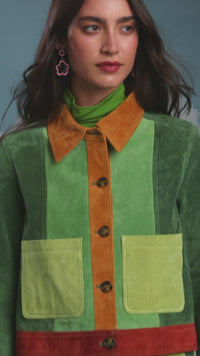 70’s Patch Suede Jacket