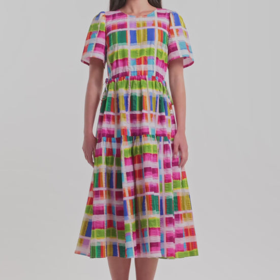 Gorman NZ - Paintbox Check Midi Dress - check