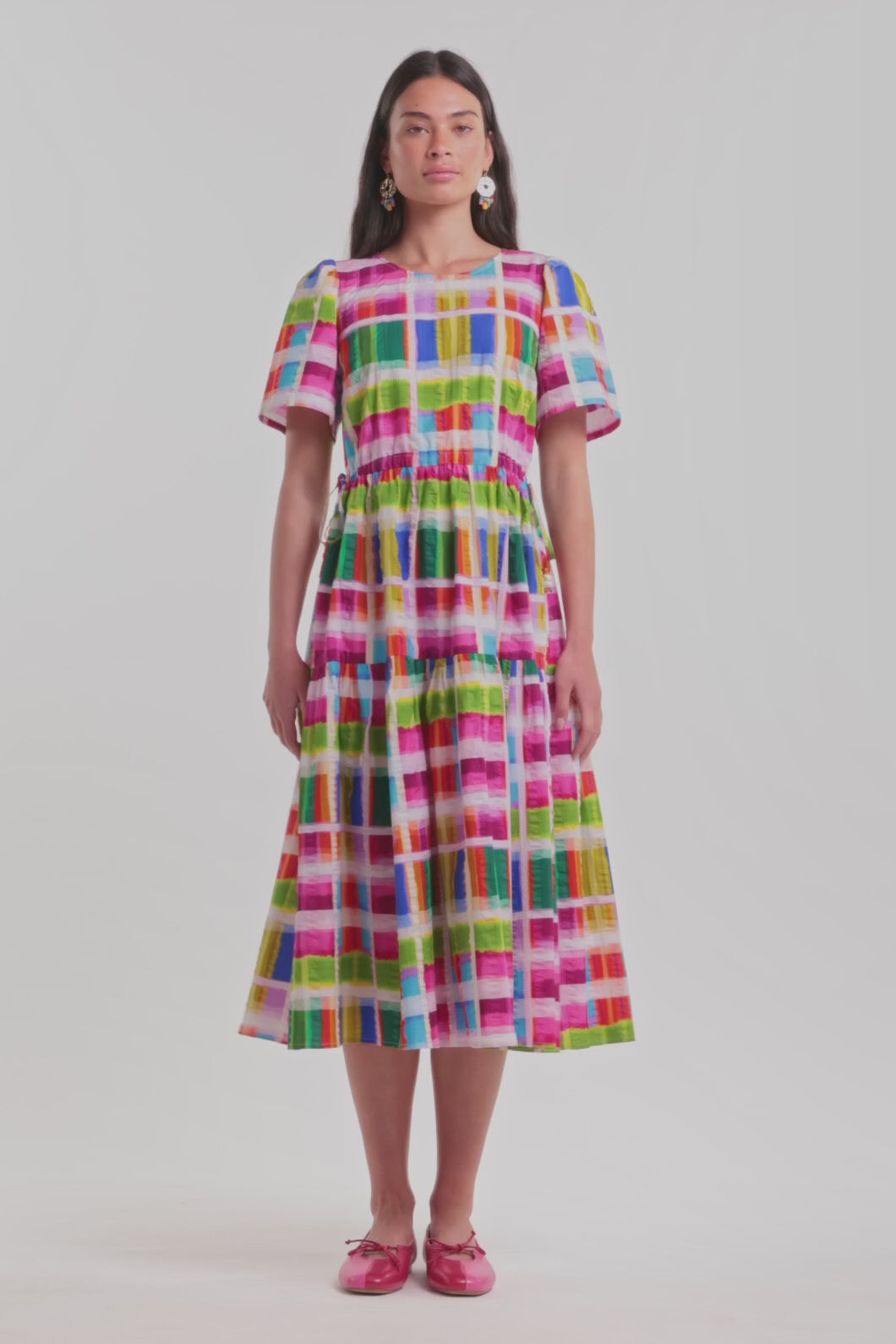 Gorman NZ - Paintbox Check Midi Dress - check
