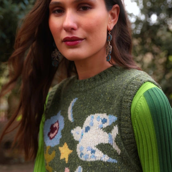 Gorman NZ - The Garden Wool Vest - green