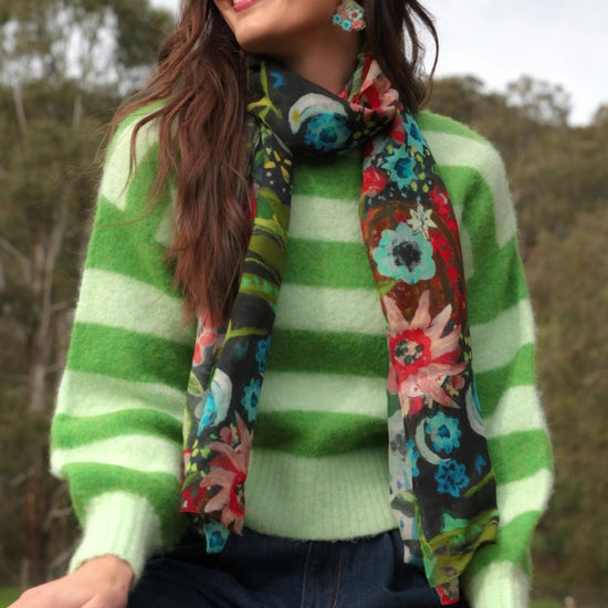 Gorman NZ - Linea Stripe Alpaca Jumper - stripe