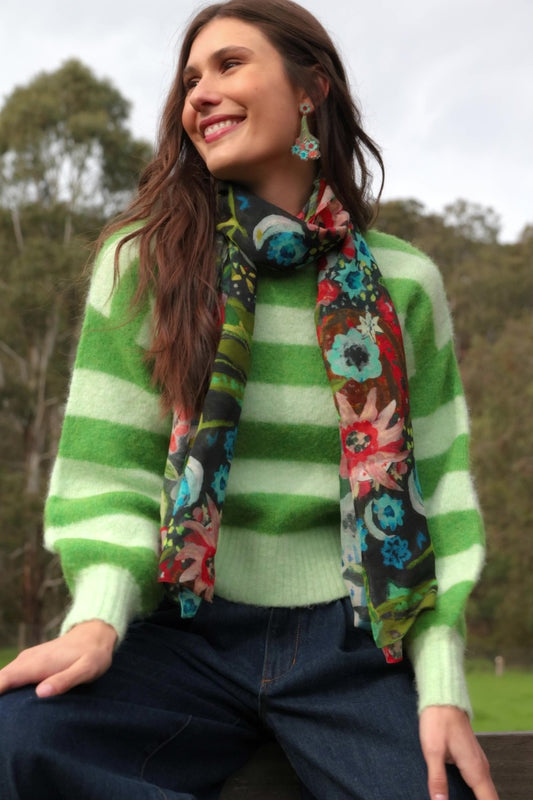 Gorman NZ - Linea Stripe Alpaca Jumper - stripe