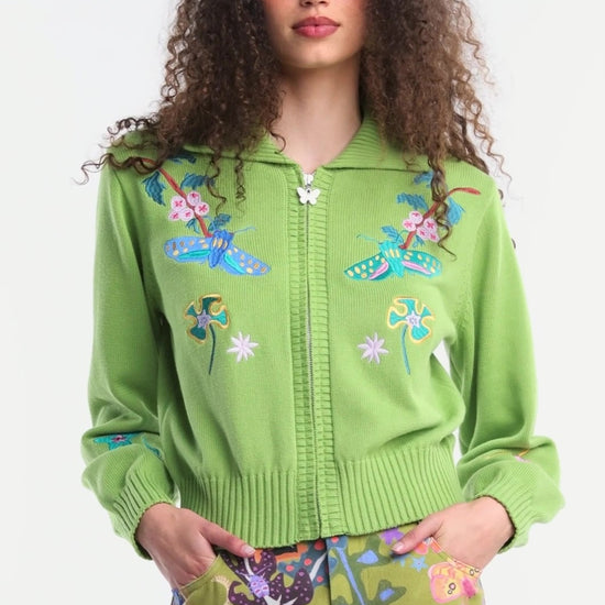 Gorman NZ - A Bugs Life Cardigan - green