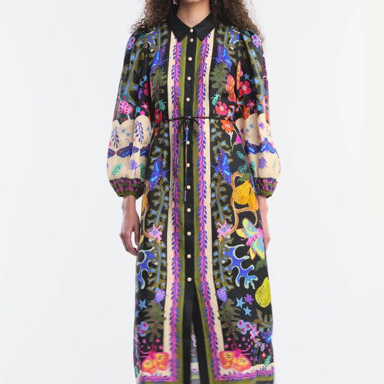 Gorman NZ - Beetlemania Long Dress - print