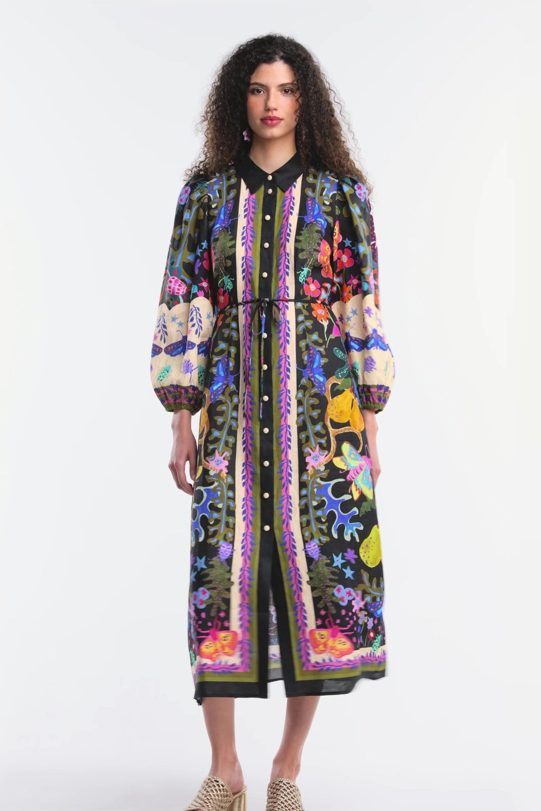 Gorman NZ - Beetlemania Long Dress - print
