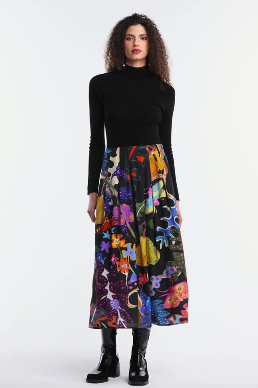 Gorman NZ - Beetlemania Midi Skirt - print