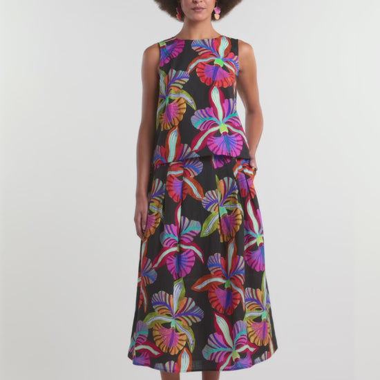 Gorman NZ - Orchid Printed Midi Skirt - print