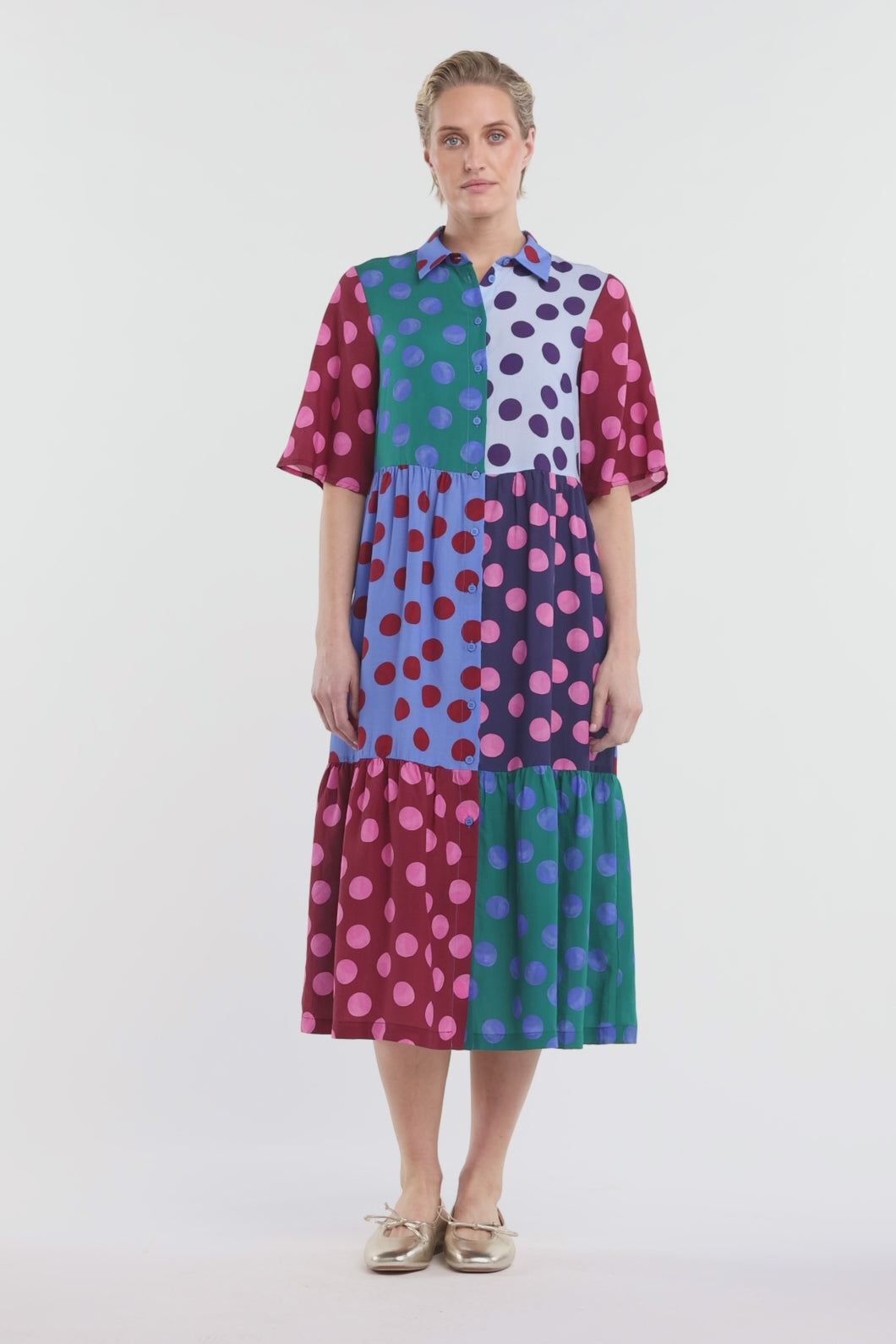 Gorman NZ - On The Dot Spliced Dress - print